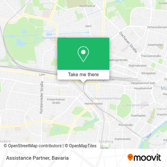 Assistance Partner map