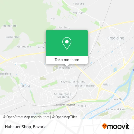 Hubauer Shop map