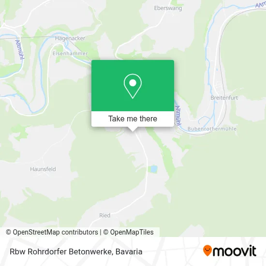 Rbw Rohrdorfer Betonwerke map