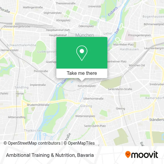 Ambitional Training & Nutrition map