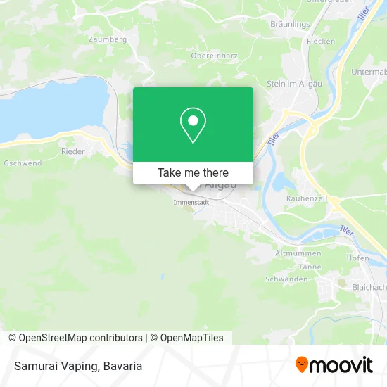 Samurai Vaping map
