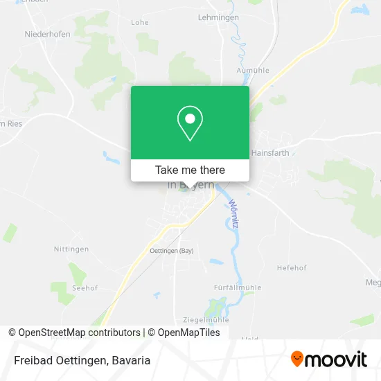 Freibad Oettingen map