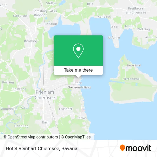 Hotel Reinhart Chiemsee map