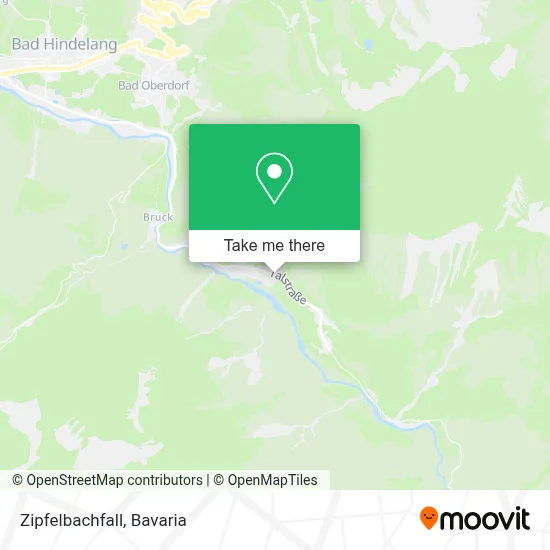 Zipfelbachfall map