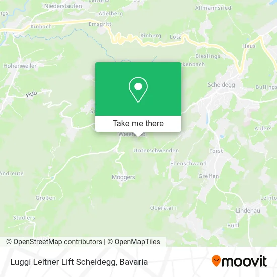 Luggi Leitner Lift Scheidegg map