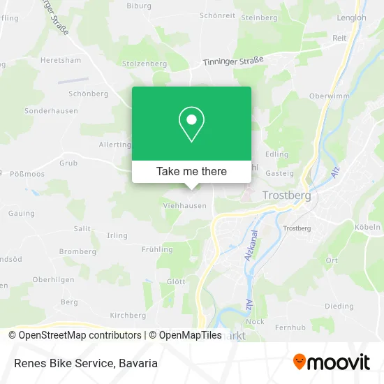 Renes Bike Service map
