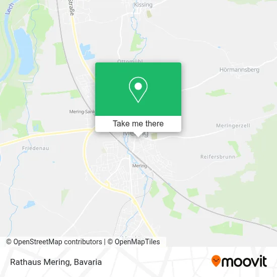 Rathaus Mering map
