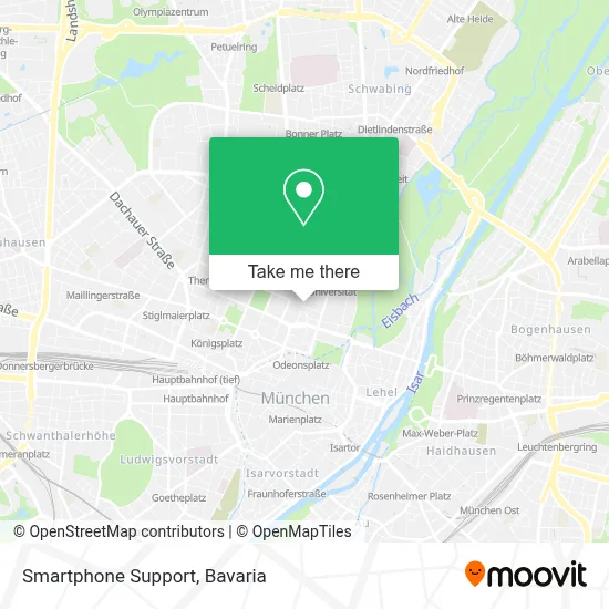 Smartphone Support map