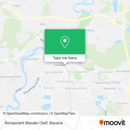 Restaurant Wasabi Chef map