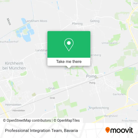 Professional Integration Team map