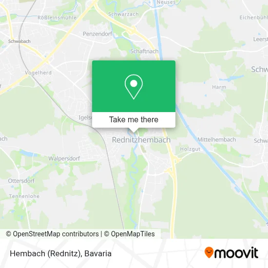 Hembach (Rednitz) map