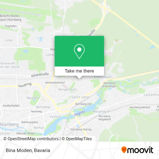 Bina Moden map