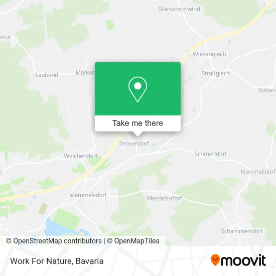 Work For Nature map
