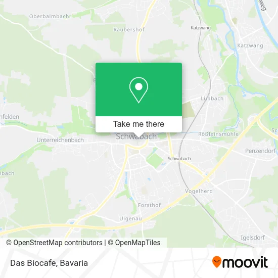Das Biocafe map