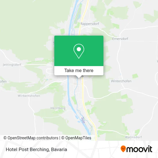 Hotel Post Berching map