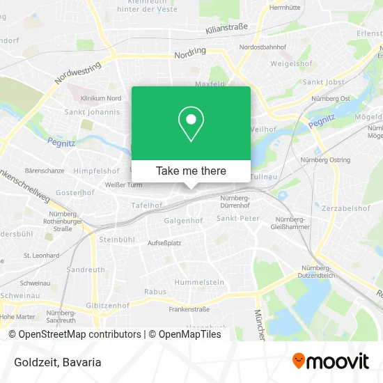 Goldzeit map