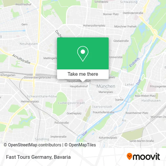 Fast Tours Germany map