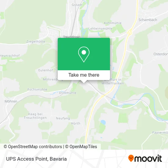 Ups Access Point map
