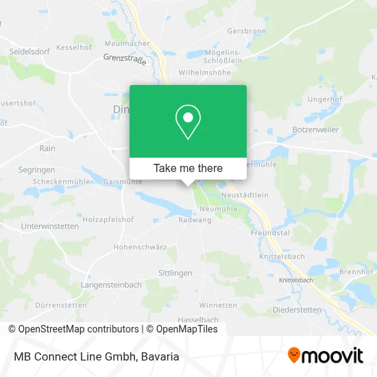 MB Connect Line Gmbh map