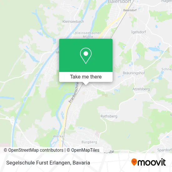 Segelschule Furst Erlangen map