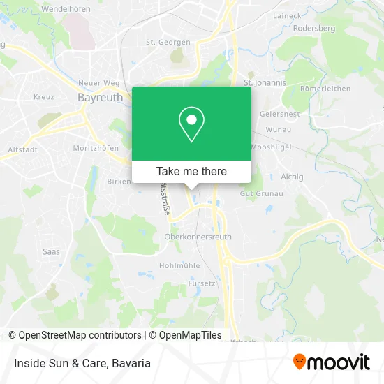 Inside Sun & Care map