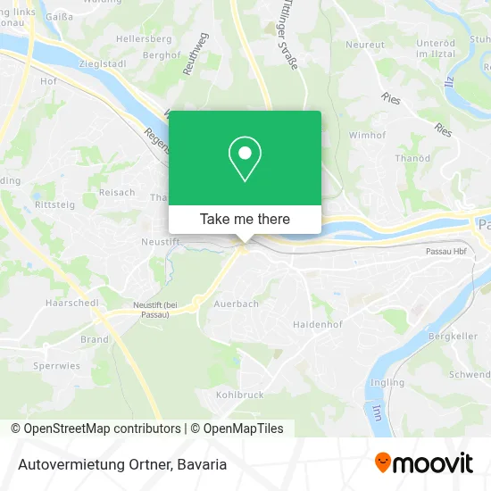 Autovermietung Ortner map