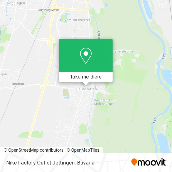 Nike Factory Outlet Jettingen map