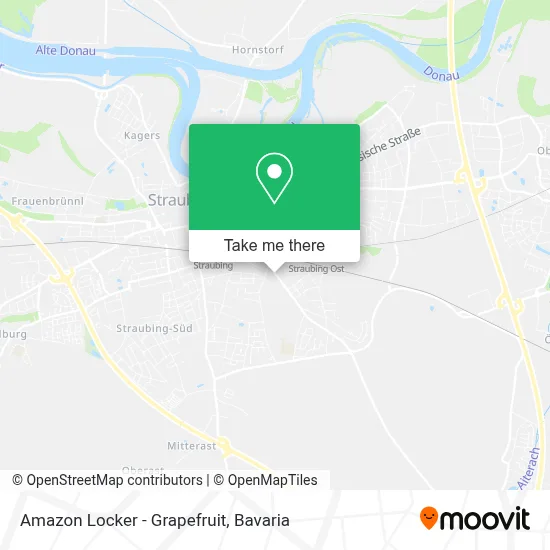 Amazon Locker - Grapefruit map