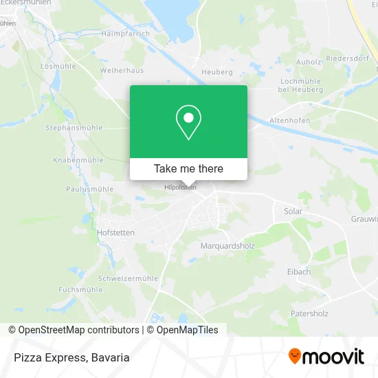 Pizza Express map