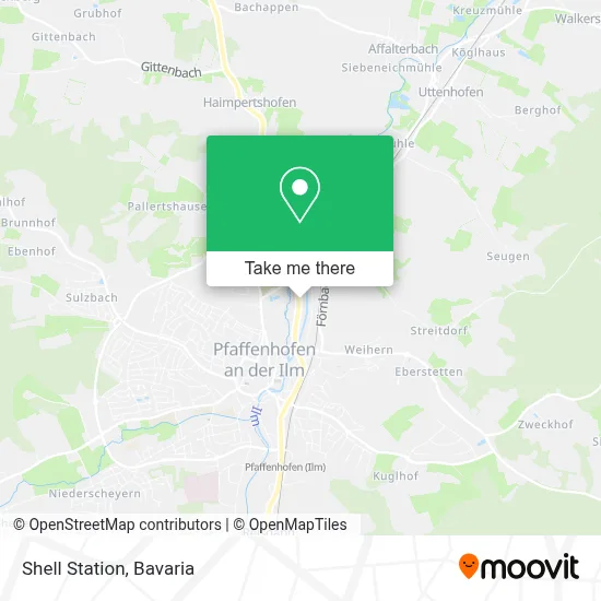 Shell Station map