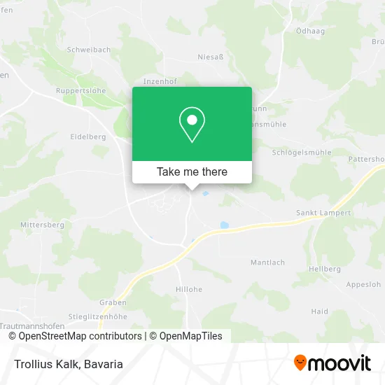 Trollius Kalk map
