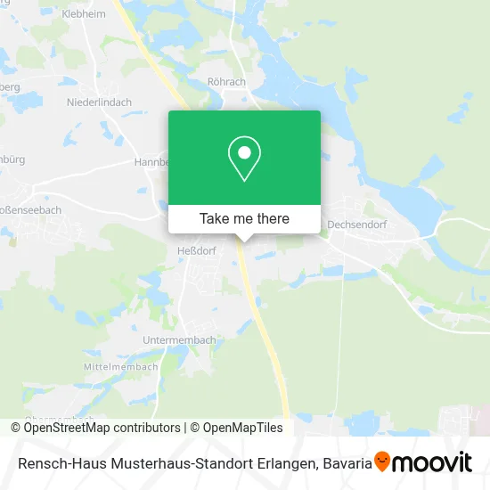 Rensch-Haus Musterhaus-Standort Erlangen map