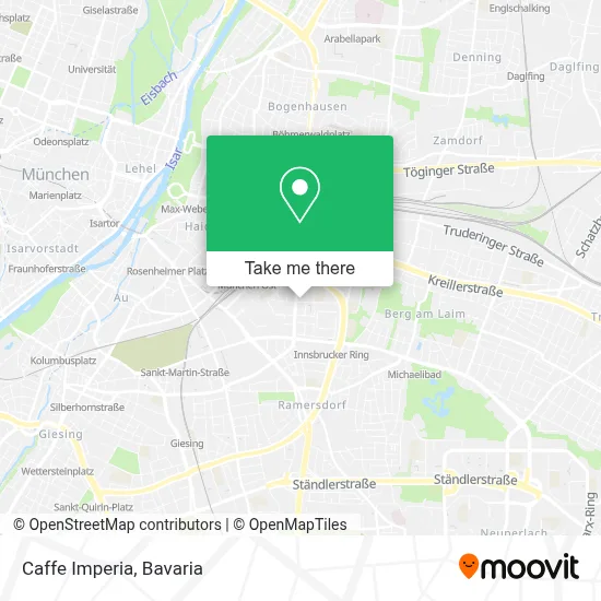 Caffe Imperia map