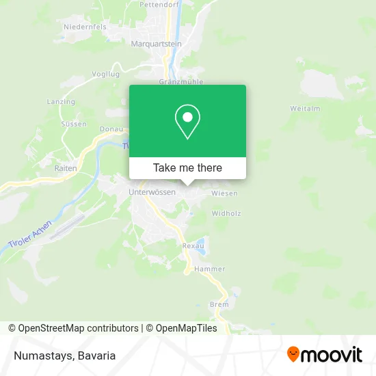 Numastays map