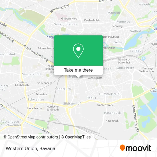 Western Union map
