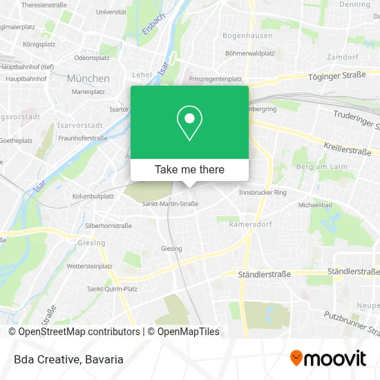 Bda Creative map