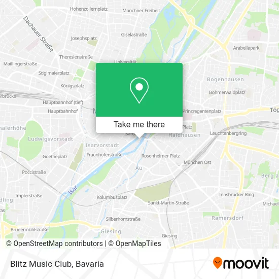 Blitz Music Club map