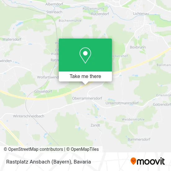 Rastplatz Ansbach (Bayern) map