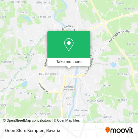 Orion Store Kempten map