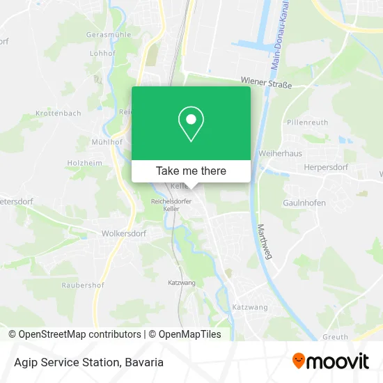 Agip Service Station map