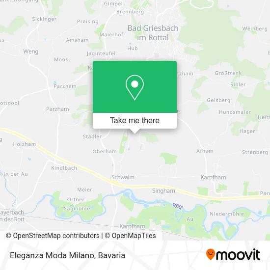 Eleganza Moda Milano map