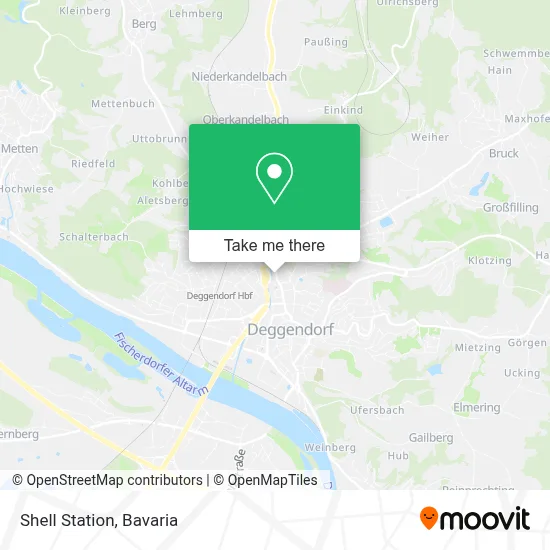 Shell Station map