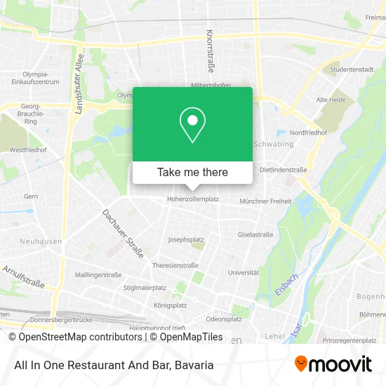 All In One Restaurant And Bar map