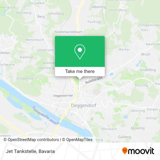 Jet Tankstelle map