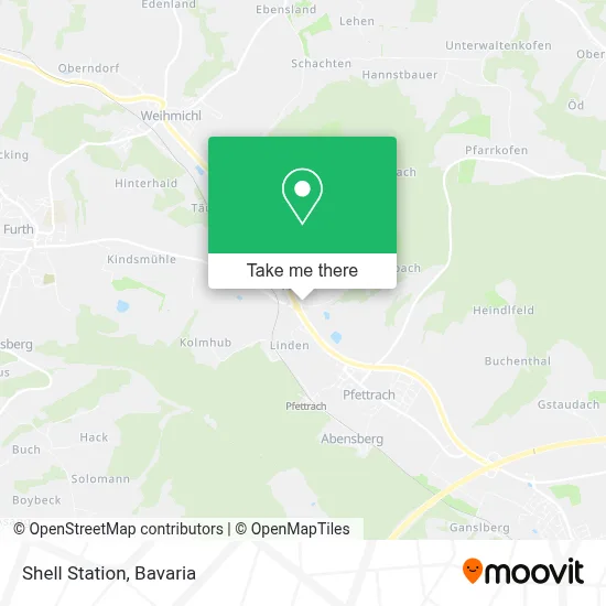 Shell Station map