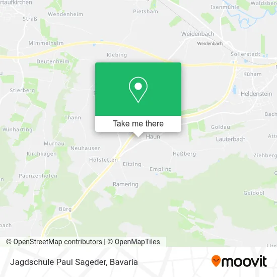 Jagdschule Paul Sageder map