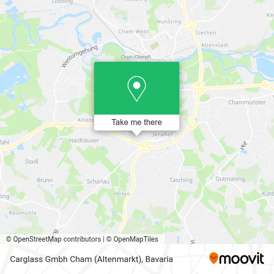 Carglass Gmbh Cham (Altenmarkt) map