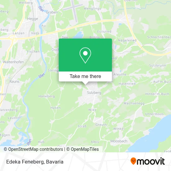 Edeka Feneberg map