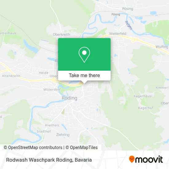 Rodwash Waschpark Roding map