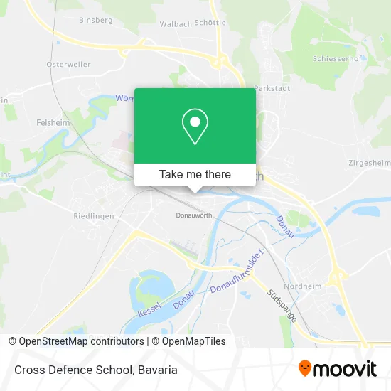 Cross Defence School map